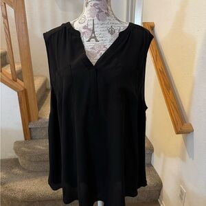 Torrid Black Sleeveless Blouse Relaxed Fit